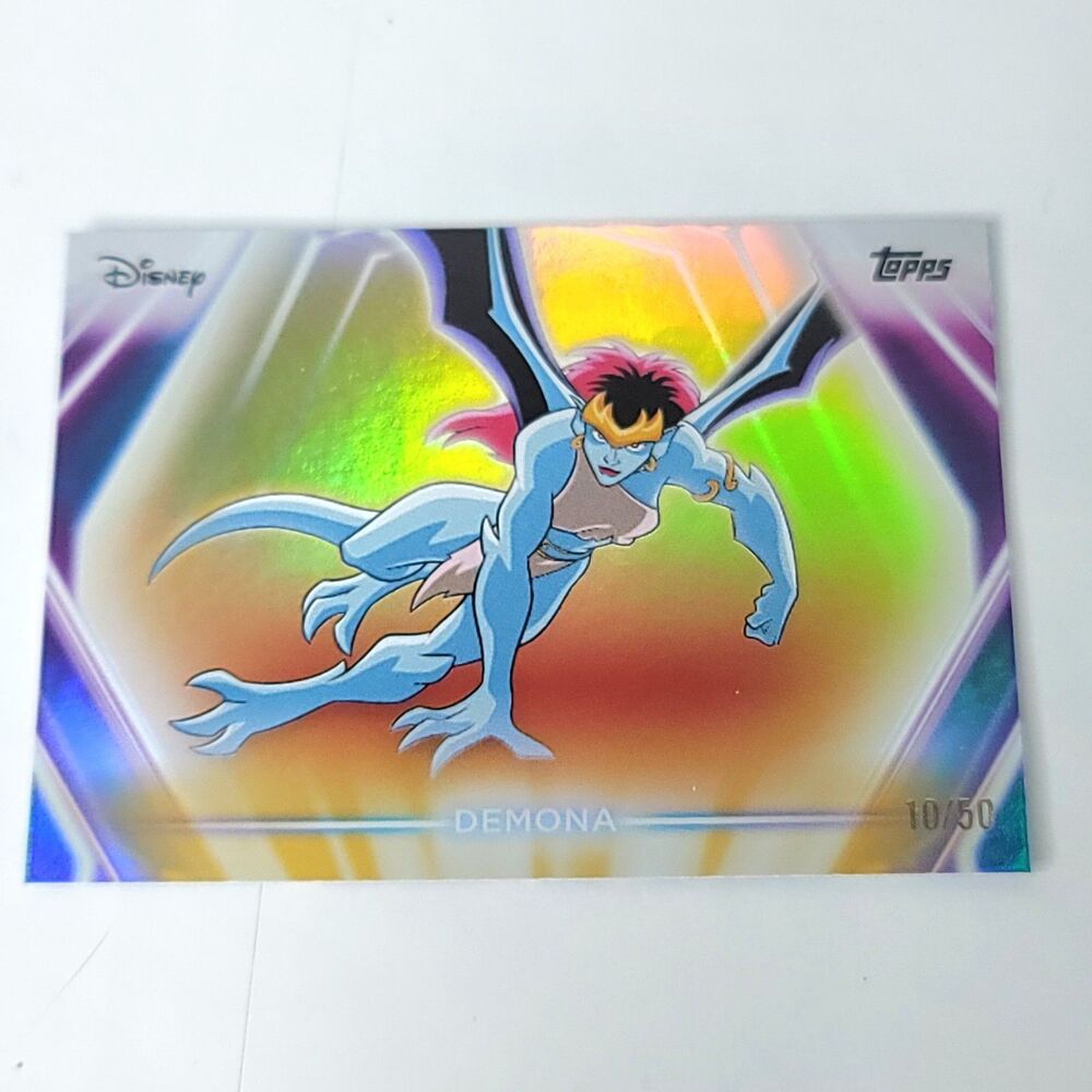 Demona Topps 2026 Disney Neon Gold Holo Parallel Refractor Limited 10/50